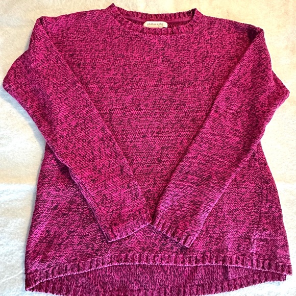 Philosophy Sweater Crew Neck Women’s size S Fuchsia - Picture 7 of 7